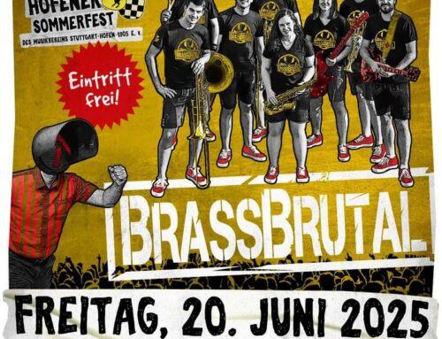 Brassbrutal begeistert beim Sommerfest in Stuttgart-Hofen