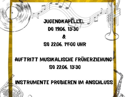 Jugendkapelle und Früherziehungsgruppe beim Sommerfest